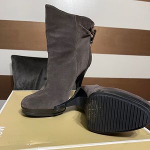 Michael Kors Grey Suede Bootie